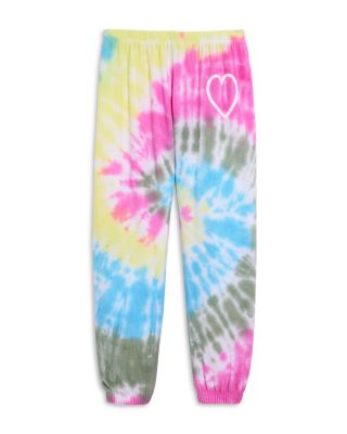 CHASER - Girls' Pastel Tie Dyed Slouchy Pants - Little Kid, Big Kid