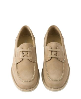 Prada Men's Bleached Suede Boat Shoes | Bloomingdale's