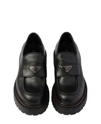 Men's Double Chocolate Leather Loafers