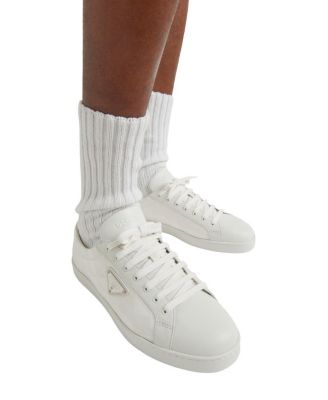 Men's Leather and Re-Nylon Sneakers