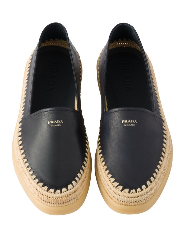 Men's Nappa Leather Espadrilles Loafers