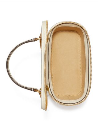 Kira Diamond Quilted Leather Vanity Bag