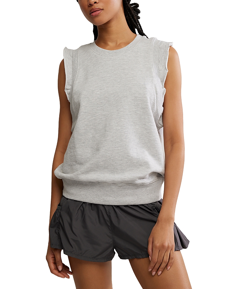 FREE PEOPLE FLUTTER SLEEVELESS SWEATSHIRT