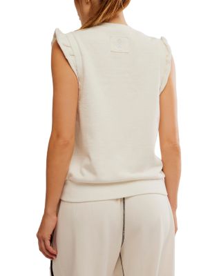 Flutter Sleeveless Sweatshirt