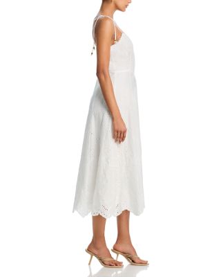Eyelet Sweetheart Midi Dress - Exclusive