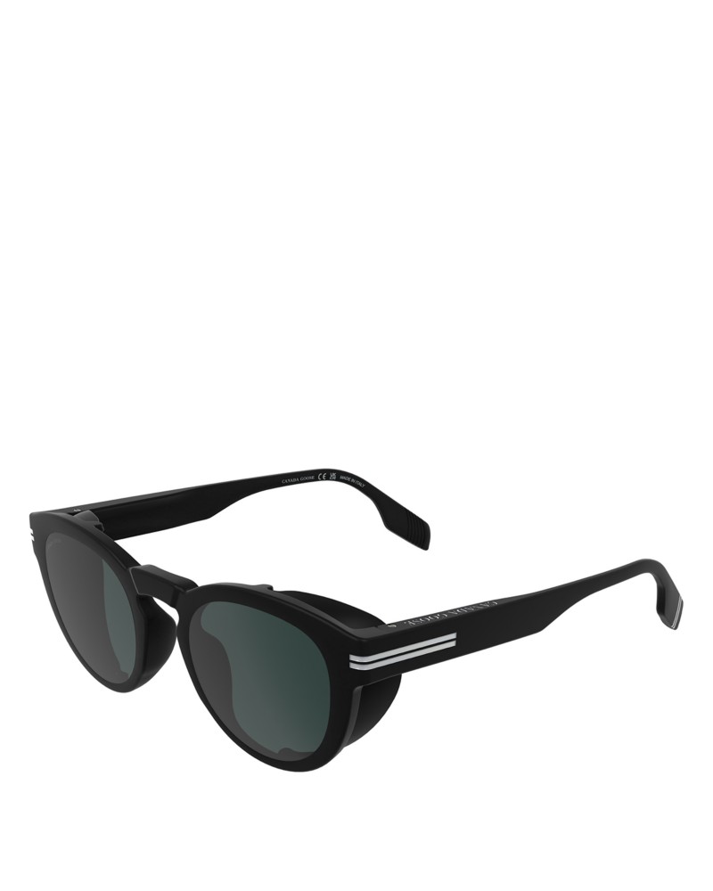 Canada Goose Round Sunglasses, 51mm in Matte Black