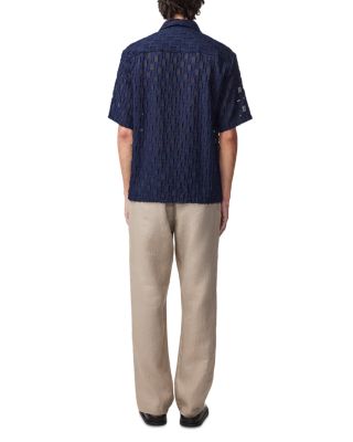 Freddy Relaxed Fit Jacquard Short Sleeve Shirt