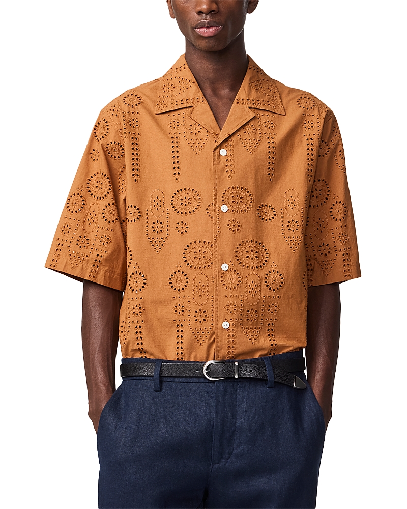 NN07 Ben Relaxed Fit Eyelet Camp Shirt