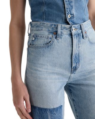 Brinley Mid Rise Straight Crop Jeans in Carpinteria