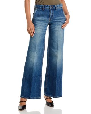 Victoria Beckham - Gigi Mid Rise Straight Jeans in Vintage Indigo