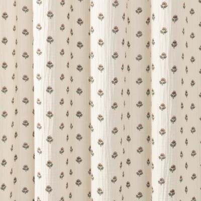 Block Print Gauze Shower Curtain