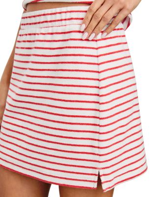 Hope Cherry Stripe Mini Skirt