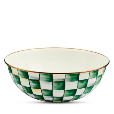 Emerald Check Extra Large Everyday Bowl