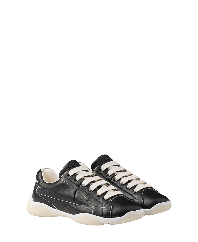 Prada Sneakers Black In Nappa Women In Black