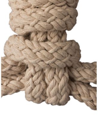 Women's Flat Leather and Cord Sandals