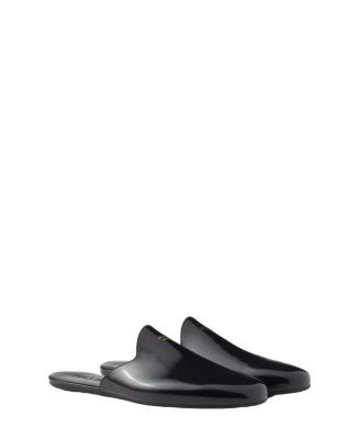 Prada Brushed Leather Slippers | Bloomingdale's Men Shoes Slippers