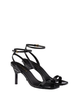 Prada - Women's Patent Leather High-Heeled Sandals