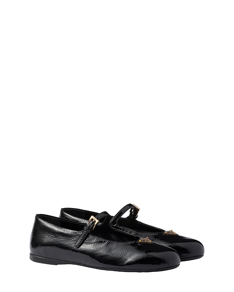 Prada Women's Naplak Patent Leather Ballerinas