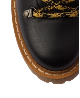  Women's Leather Laced Booties