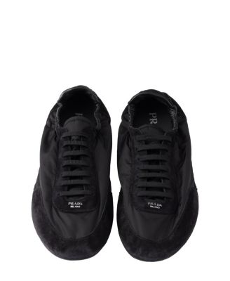 Men's Collapse Re-Nylon and Suede Elasticized Sneakers