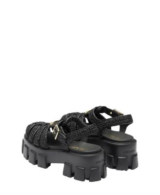 Women's Monolith Crochet Cage Sandals