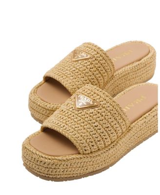 Women's Crochet Flatform Slides