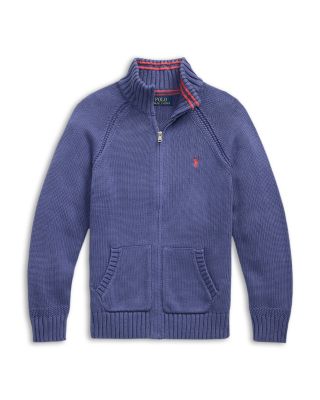 Ralph Lauren - Boys' Cotton Full Zip Sweater - Little Kid, Big Kid