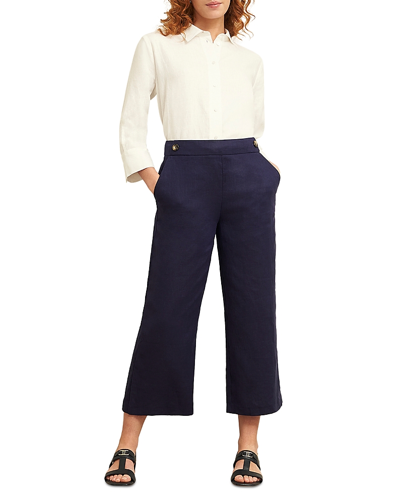 Hobbs London Josephine Linen Wide Leg Pants