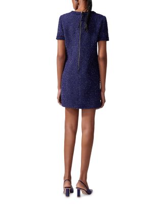Tweed Mini Shift Dress