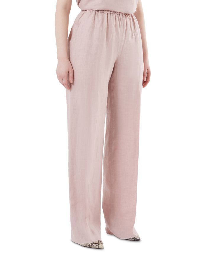 Uscita Linen Straight Leg Pants