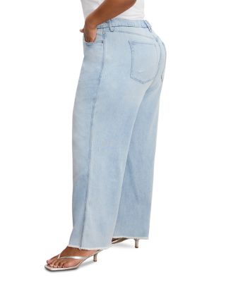 Weightless Good Skate Wide Cropped Jeans in Indigo959