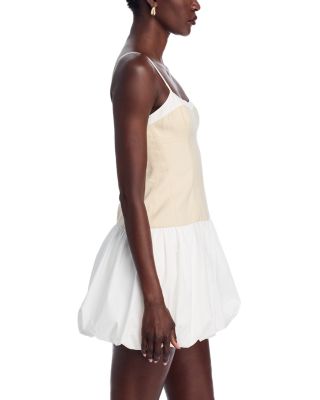 Fifi Bubble Hem Poplin Mini Dress