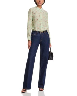 Willa Silk Button Front Top