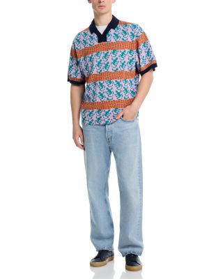 Gecko Jacquard Regular Fit Polo Sweater  