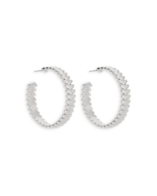 Metal Moderna Large Half Hoop Earrings