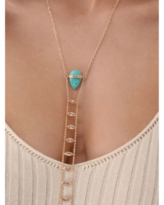 Turquoise Solstice Turquoise & Cubic Zirconia Body Chain