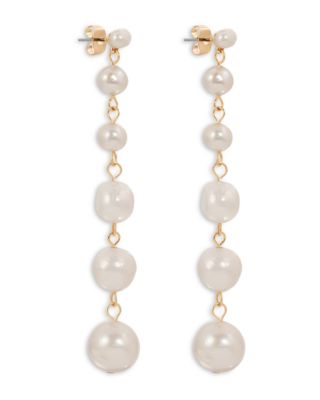 Cultured Freshwater Pearl Linear Drop Earrings