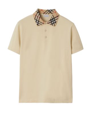 Burberry Check Collar Polo Shirt | Bloomingdale's