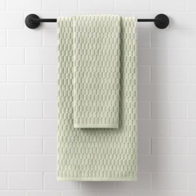 Metro Tile Quick Dry Bath & Hand Towel Set
