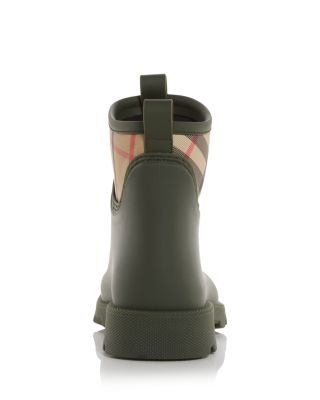 Burberry Women&#39;s Marsh Stamp Check Rain Booties