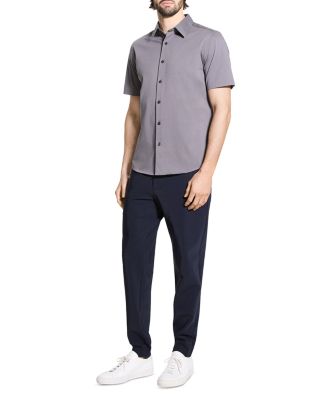 Irving Short-Sleeve Shirt in Structure Knit