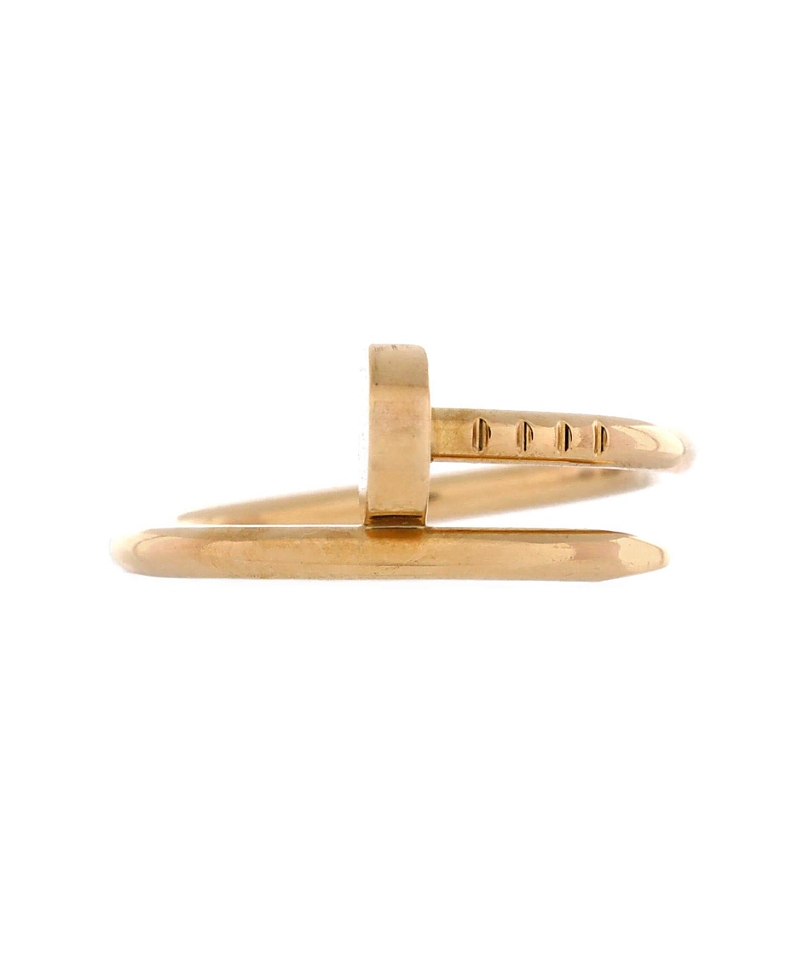 Pre-owned Pre-owned Cartier Cartier Small Juste Un Clou Ring 18k Gold