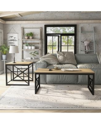 Bonanza Wood Coffee Table Set, 2-Piece