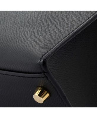 Kelly 28 Handbag Black Epsom with Gold Hardware