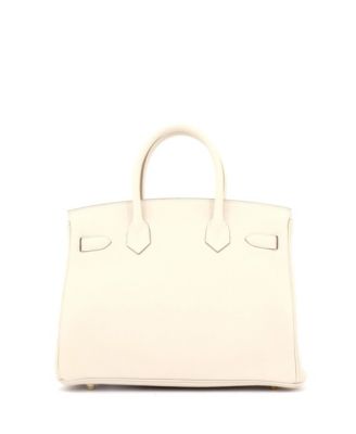 Birkin 30 Handbag Light Clemence with Gold Hardware