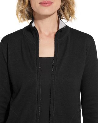 Reversible Cashmere Zip Up Cardigan