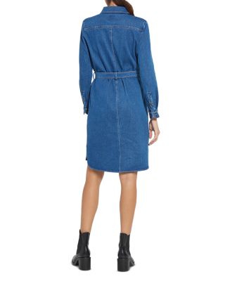 Denim Schiffer Belted Shirtdress