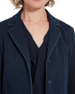 Della Denim Cropped Blazer 