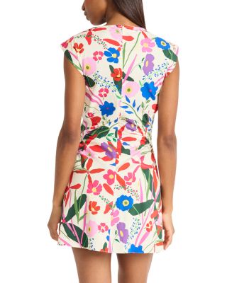 Extended Shoulder Mini Dress