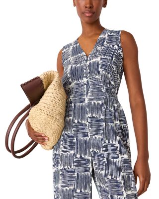 Hatched Squares Jumpsuit